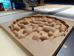 Custom MDF stuctures made with CNC machining