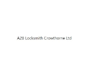 Local Business A2B Locksmith Crowthorne Ltd in Crowthorne England
