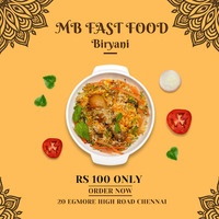 MB Fast Food Halal Chicken Biriyani