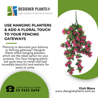 Use Hanging Planters & Add A Floral Touch to Your Fencing Gateways