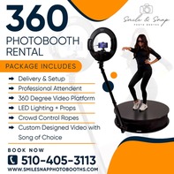 smilesnapphotobooths - 360 Photo Booth Rental Bay Area