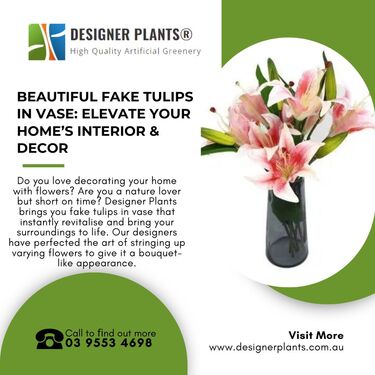 Beautiful Fake Tulips in Vase: Elevate Your Home’s Interior & Decor
