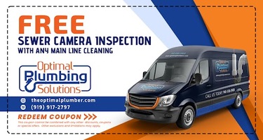 FREE SEWER CAMERA INSPECTION WITH ANY MAIN LINE CLEANING